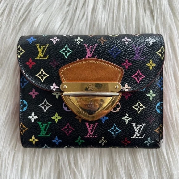 Louis Vuitton x Takashi Murakami Noir Multicolore Koala Wallet - Picture 2 of 14
